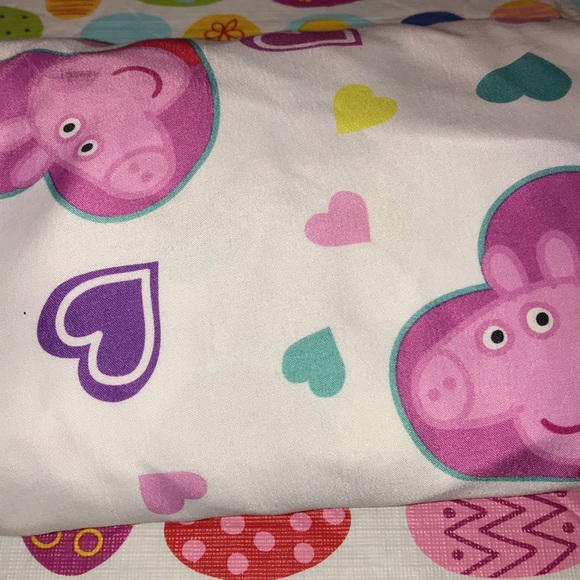 peppa pig crib sheets